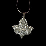 Pure Rhinestone Ivy Pendant Chain Necklace - Clearance