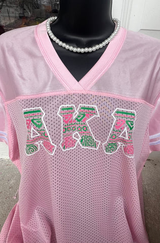 Kente AKA Pink Polyester Mesh Jersey