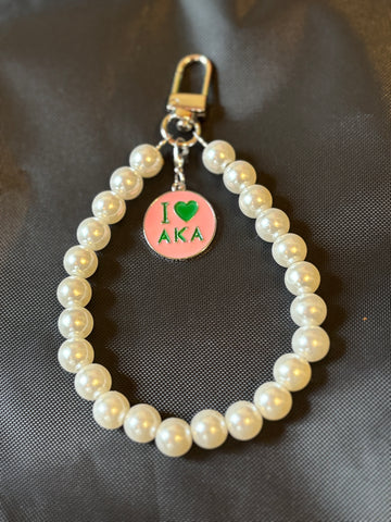 Pearl Charm Purse Candy/ KeyChain - I Love AKA