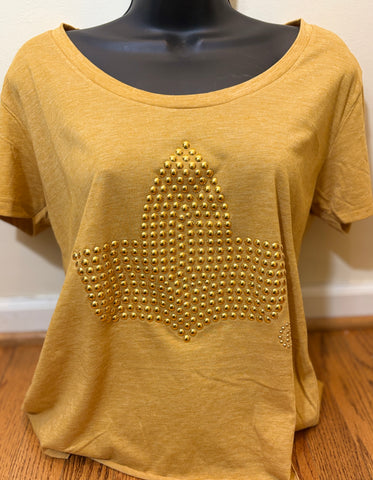 Golden Soror 3D Ivy Scoop Neck