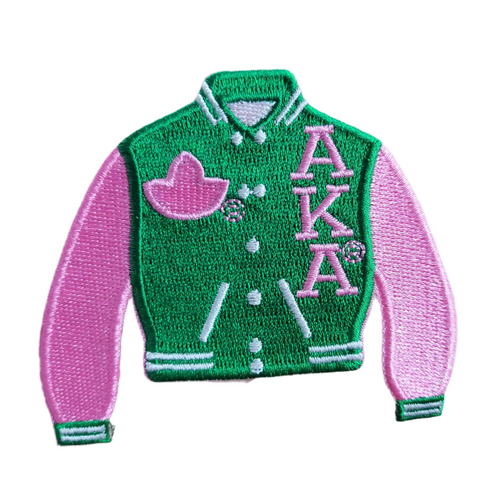 AKA Letters Jacket Patch - Iron On