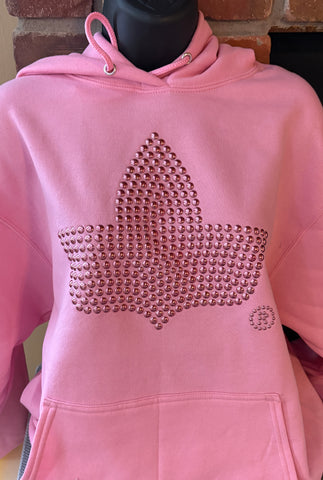 Pink on Pink Ivy Hoodie Sweatshirt- Limit 1 per Order